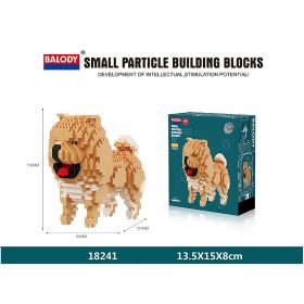 Cartoon Dog Building Blocks Mini Dachshund Poodle Doberman Model Children's Toy Gift Dog Pet Building Blocks - 18241 - With box