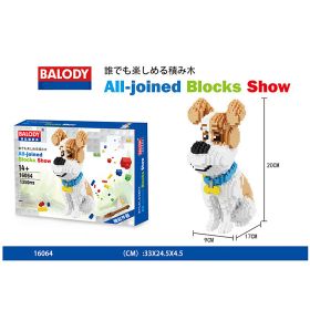 Cartoon Dog Building Blocks Mini Dachshund Poodle Doberman Model Children's Toy Gift Dog Pet Building Blocks - 16064 - With box