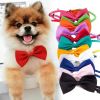 Dogs Accessories Pet Kawaii Dog Cat Necklace Adjustable Strap for Cat Collar Pet Dog Bow Tie Puppy Bow Ties Dog Pet Supplies - Cyan