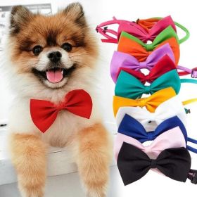 Dogs Accessories Pet Kawaii Dog Cat Necklace Adjustable Strap for Cat Collar Pet Dog Bow Tie Puppy Bow Ties Dog Pet Supplies - Green