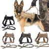 Tactical Dog Harness Pet Training Vest Dog Harness And Leash Set For Large Dogs German Shepherd K9 Padded Quick Release Harness - CP Harness Leash - L