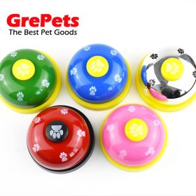 Pet training bell dog paw print bell ringer pet trainer cat bell ringer - Colorful [bright green]