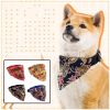 New Adjustable Pet Dog Triangular Bandage Puppy Cat Scarf Bandana Collar Bibs Cat Neck Decor Dress Up Birthday Party Washable - red - 37cm