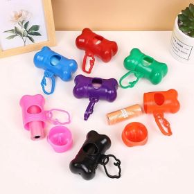 Pet Waste Bag Dispenser For Dog Waste Bag Holder Plastic Garbage Bag Dispenser Carrier Case Dog Pet 10 Roll Waste Poop Bags - as the picture - random