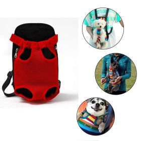 Mesh Pet Dog Carrier Backpack Breathable Camouflage Outdoor Travel Products Bags For Small Dog Cat Chihuahua Mesh Backpack - red - 38cm*23cm