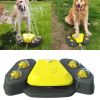 Dog Sprinkler Outdoor Canine Water Fountain Easy Paw Activated 2 Aqua Outlet Modes Hose Dispenser for Big and Small Dogs - Yellow