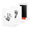 Pet Handprint And Footprint Kit For Dog & Cat; Dog Paw Print Pad Kit; Clean Touch Ink Pad For Pets; 3.7*2.2in - Black - pack of 2