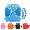 Reflective Pet Harness And Leash Set For Dog & Cat; No Pull Dog Vest Harness With Breathable Mesh - Sky Blue - M