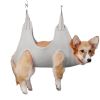 Pet Dog Grooming Hammock Harness For Cat Dog Hammock Restraint Bag Grey - M