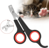 2 pcs pet Nail Clipper for All Small Animals; Dogs; Cats etc. dog Nail Clipper - Black+red - 2pcs