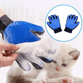 Cat Grooming Glove For Cats Wool Glove Pet Hair Deshedding Brush Comb Glove For Pet Dog Cleaning Massage Glove For Animal Sale - Right