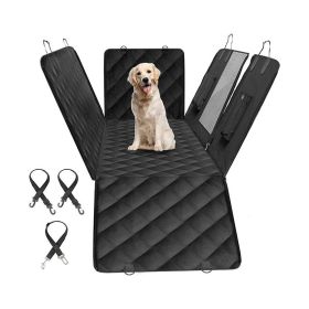 Waterproof Pet Seat Protector Dog Car Seat Cover for Back Seat - Black - Pet Supplies