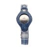 Apple Airtag Integrated Collar - Small - Blue Plaid