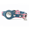 Apple Airtag Integrated Collar - Medium - Pink Plaid