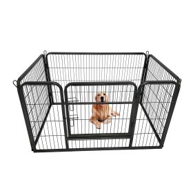 Dog Playpen Designed for Camping, Yard , 28" Height for Medium/Small Dogs, 4Panels - as Pic