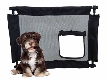 Pet Life Porta-Gate Travel Collapsible And Adjustable Folding Pet Cat Dog Gate - Black