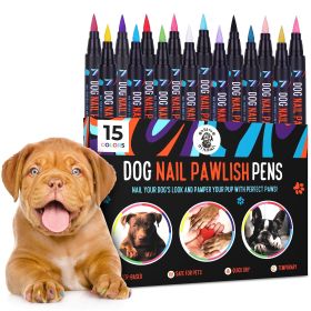 Dog Nail Polish Pens Quick Dry 15 Colors Pet Nail Polish for Dogs and Cats - Willow Pet Products