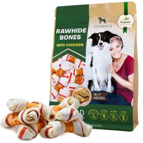 Dog Rawhide Sticks Wrapped with Chicken and Pet Natural Chew Treats Grain Free Organic Meat Human Grade Dried Snacks in Bulk Bones - Beloved Pets