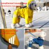 Small dog raincoat; body full surrounding; waterproof poncho pet clothes; with tow holes in the back - turmeric - M (recommended weight 4-6 kg)