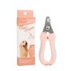 Dog & Cat Pets Nail Clippers with Safety Lock - Orange - 1pcs