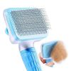 Pet Hair Grooming Remover Pets Dogs Grooming Tools - Blue - Grooming Brush