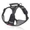 No Pull Pet Harness For Dog & Cat; Adjustable Soft Padded Large Dog Harness With Easy Control Handle - Black - XS