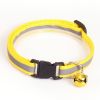 Nylon Collar Reflective With Small Bell For Dog & Cat; Dog Collar; Adjustable dog collar - Yellow - Adjustment: 19-32cm