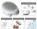 Pet Life 'Gyrater' Travel Self-Cleaning Swivel Grooming Slicker Pet Brush - Default