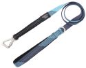 Pet Life 'Geo-prene' 2-in-1 Shock Absorbing Neoprene Padded Reflective Dog Leash and Collar - Blue - Large