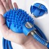 Portable Dog Shower Easy Install Pet Supplies Water Spray Cat Dog Bath Brus Use Plastic Family Pet Cleaning Grooming Accessories - Blue