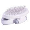 Pet Life 'Gyrater' Travel Self-Cleaning Swivel Grooming Slicker Pet Brush - Default