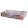 Prt Soft Brown Heart Claw Print Pet Rug For Dog And Cat S 23in*16in M 30in*20in L 41in*30in - Brown - Polyester - L