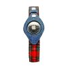 Apple Airtag Integrated Collar - Small - Red Plaid