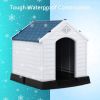 Dog House Made of Plastic with Ventilation System and Fastening Device - S