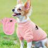 Pet Dog Clothes flannel Dog Winter clothe Puppy - PINK - M