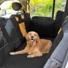 Waterproof Pet Seat Protector Dog Car Seat Cover for Back Seat - Black A - Pet Supplies