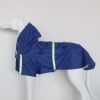 large and small dog raincoat cloak type reflective strip pet raincoat windproof rainproof dog hooded raincoat - Blue - XL (5-9 kg)