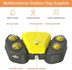 Dog Sprinkler Outdoor Canine Water Fountain Easy Paw Activated 2 Aqua Outlet Modes Hose Dispenser for Big and Small Dogs - Blue