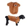 Pet Dog Clothes flannel Dog Winter clothe Puppy - BROWN - XL