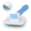 Pet Hair Grooming Remover Pets Dogs Grooming Tools - Blue - Grooming Brush