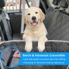 Waterproof Pet Dog Car Back Seat Cover with Storage Bag - Grey - Pet Supplies