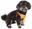 Pet Life 'Bonatied' Mesh Reversible And Breathable Adjustable Dog Harness W/ Designer Neck Tie - Orange - Small