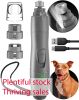 Dog Nail Grinder with LED Light Rechargeable for Large Dogs Medium Small Dogs Professional Quiet  Nail Trimmer - Primens