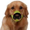 Pet Life Fumigation Adjustable Designer Dog Muzzle - Green / Red - Medium