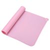 Silicone Dog Cat Bowl Mat Non-Stick Pet Fountain Tray Waterproof Food Pad Puppy Dogs Feeding Drinking Mat Easy Washing Placemat - Pink