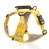 No Pull Pet Harness For Dog & Cat; Adjustable Soft Padded Large Dog Harness With Easy Control Handle - Yellow - L