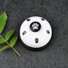 Pet training bell dog paw print bell ringer pet trainer cat bell ringer - Black background [white]