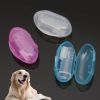 1pc Rubber Pet Finger Toothbrush Dog Toys Environmental Protection Silicone Glove for Dogs and Cats Clean Teeth Pet Accessories - White - box