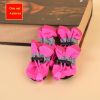 Anti-slip Pet Dog shoes Waterproof boots shoes puppy cat socks boots dog shoes - pink - 4