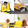 Quick-drying Pet Dog And Cat Towels; Soft Fiber Towels Water-absorbent Bath Towel Cleaning Pet Towel - Yellow - 140*70cm/55.1*27.6in